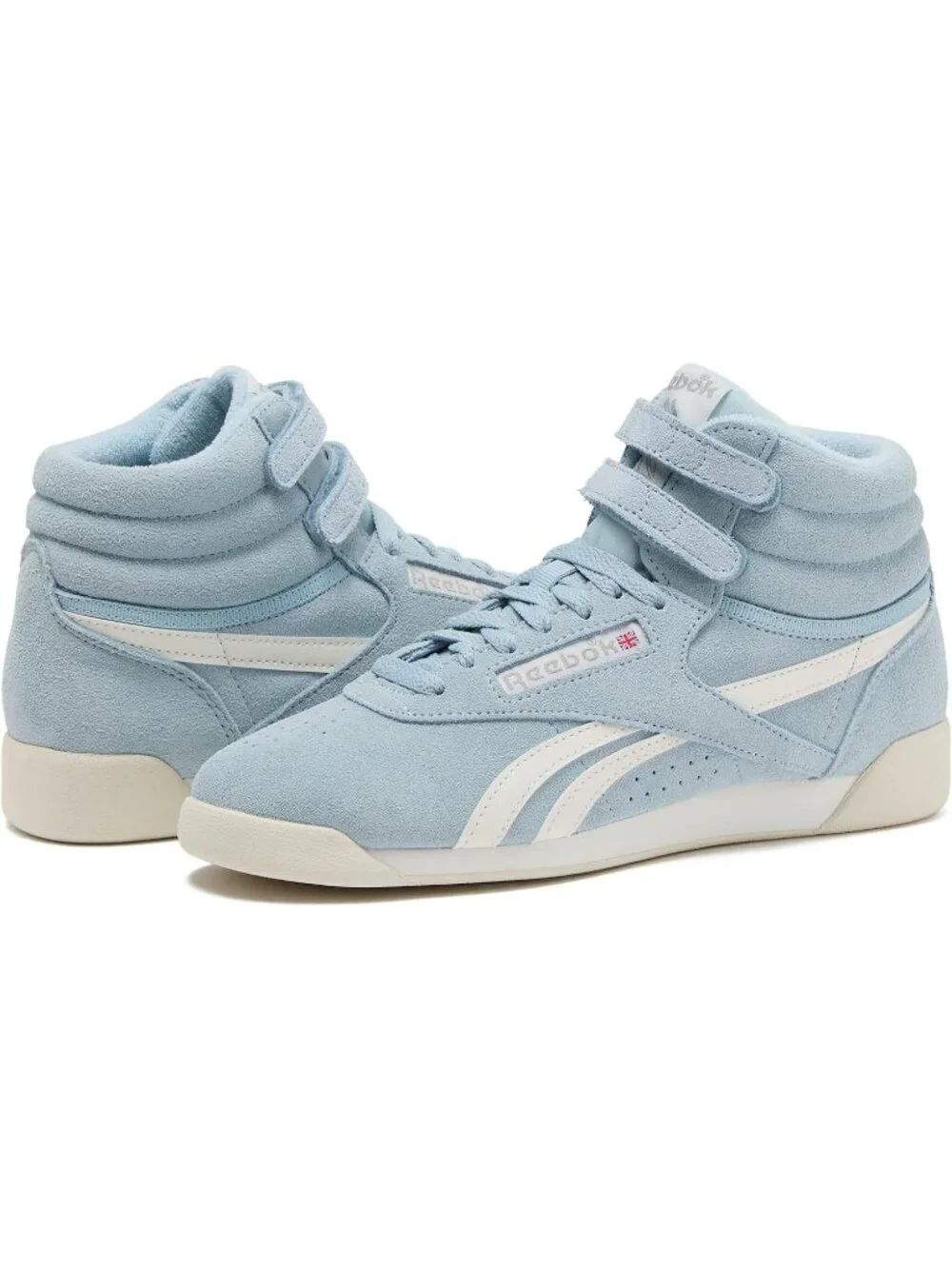 Women's Ice Blue Freestyle Hi High Top Lightweight Sneakers Basketball Shoes